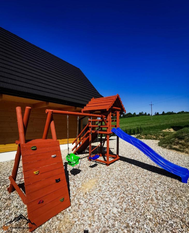 Em Gorce Resort Domki Z Sauna I Jacuzzi Waksmund Exterior photo