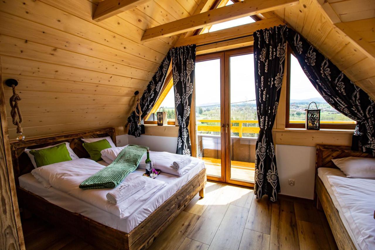 Em Gorce Resort Domki Z Sauna I Jacuzzi Waksmund Exterior photo