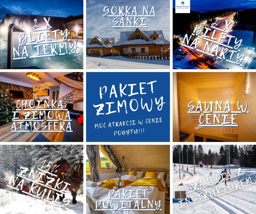 Em Gorce Resort Domki Z Sauna I Jacuzzi Waksmund Exterior photo
