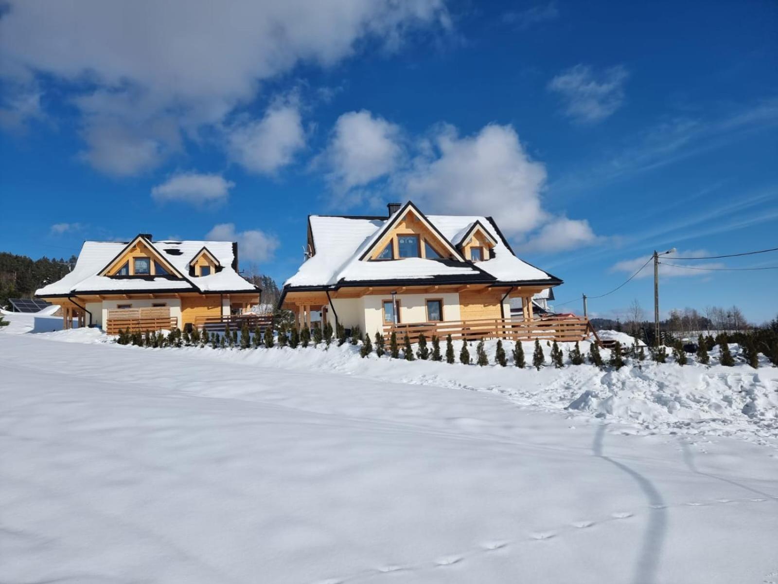 Em Gorce Resort Domki Z Sauna I Jacuzzi Waksmund Exterior photo