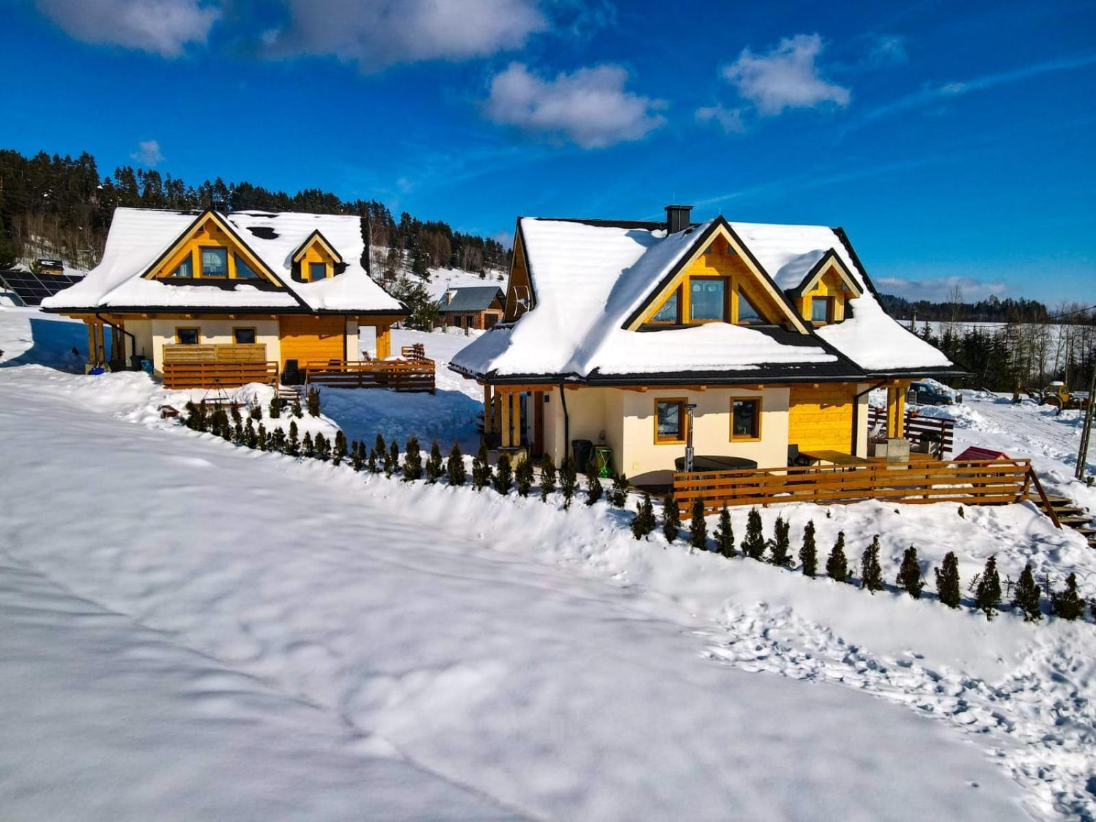 Em Gorce Resort Domki Z Sauna I Jacuzzi Waksmund Exterior photo